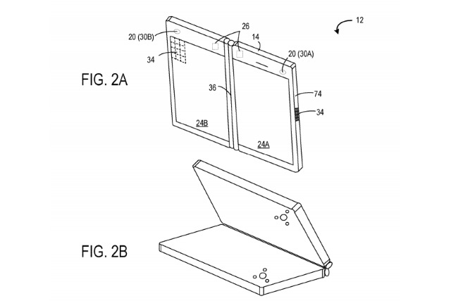 Microsoft folding device patent