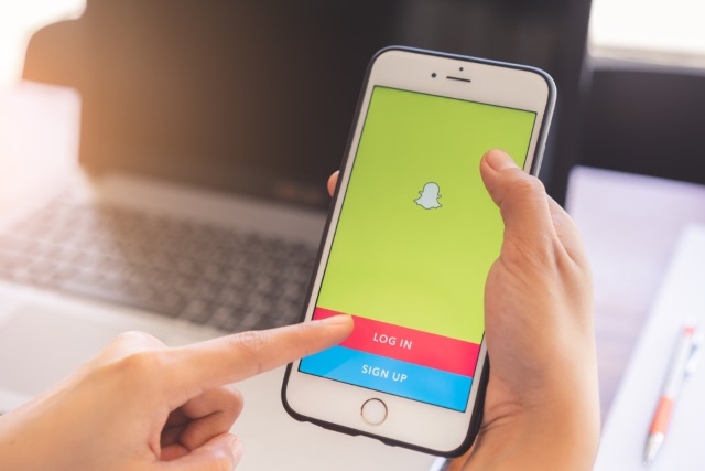 Snapchat on mobile