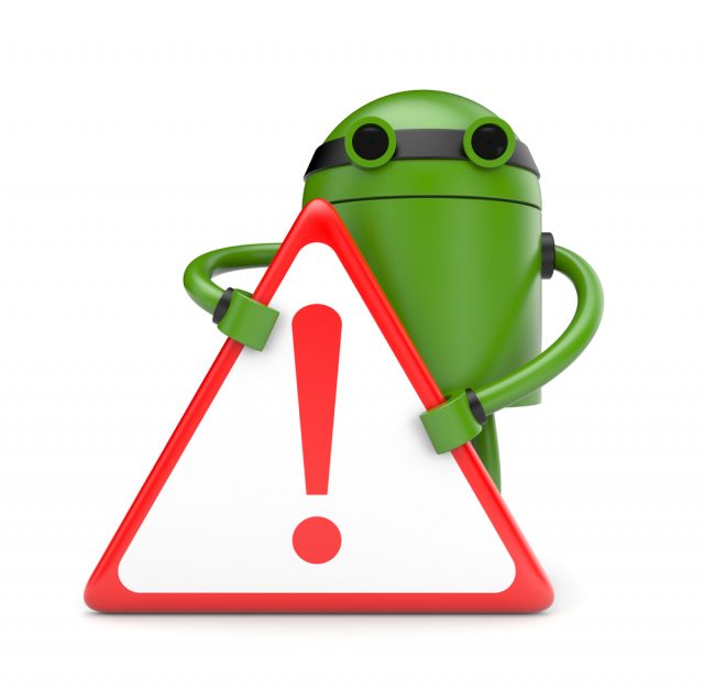 Android hazard sign