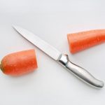 Carrot cut in half