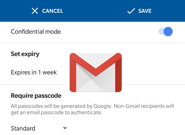 Gmail Confidential Mode on Android