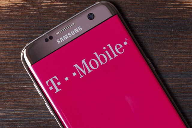 T-Mobile logo on smartphone