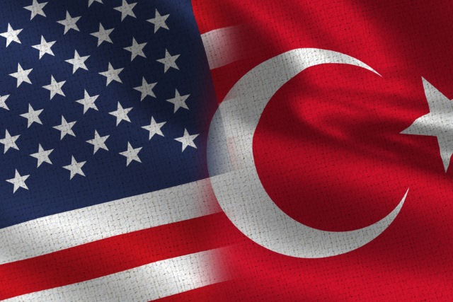 US and Turkish flags