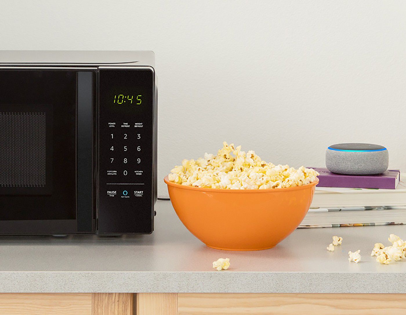 Amazon announces an Alexapowered microwave with a builtin popcorn Dash button