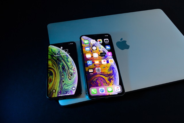 iPhones on a MacBook