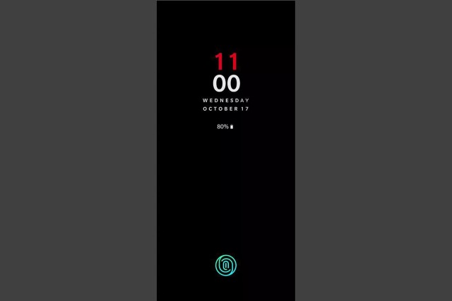 OnePlus 6T lock screen