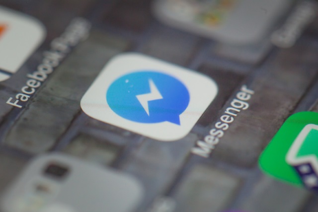 Facebook Messenger icon closeup