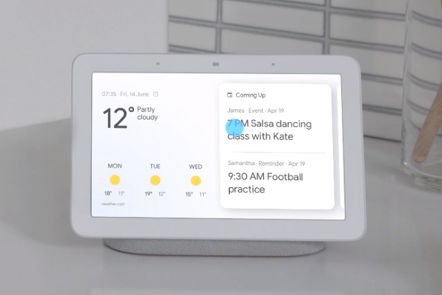 google home hub supported cameras