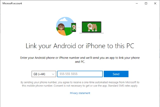 your phone app for windows 10 nog downloading