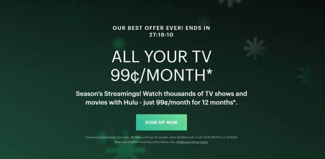 Cyber Monday Deal: Get Hulu For Less Than A Dollar Per Month!