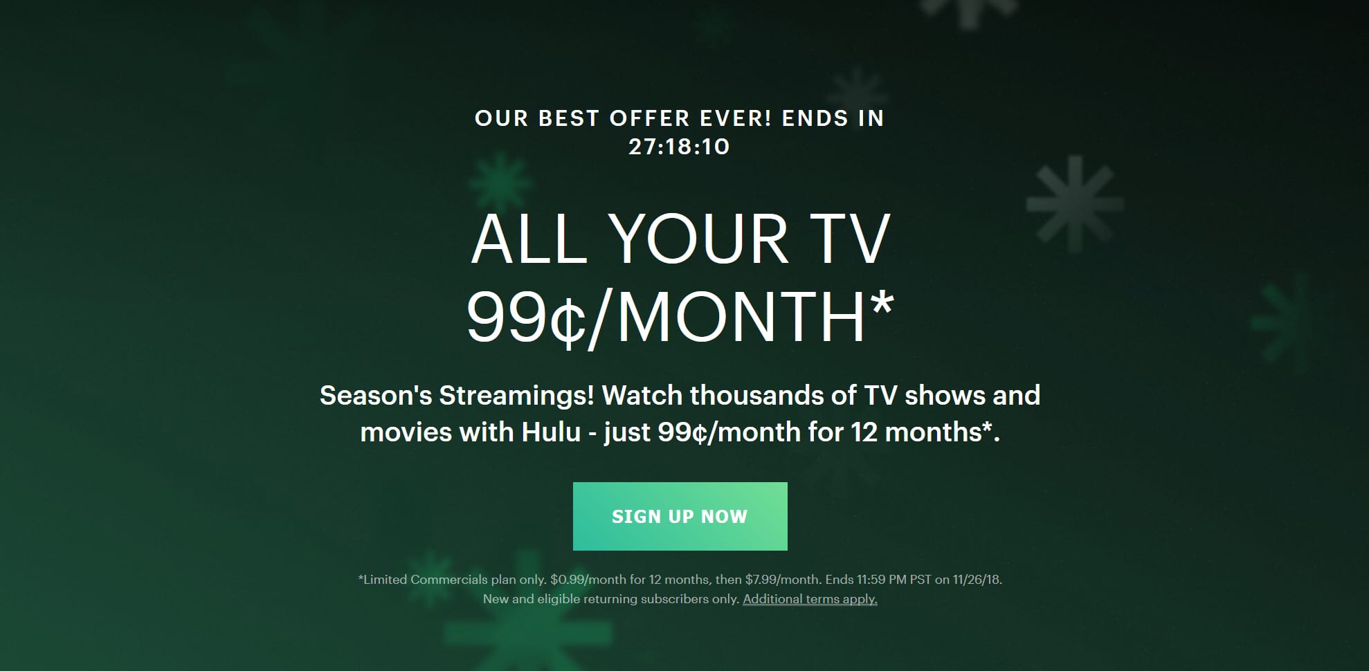 Hulu 0.99 Deal For Cyber Monday 2025 Price Images References :