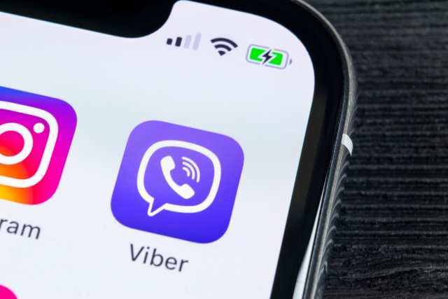 viber online status iphone