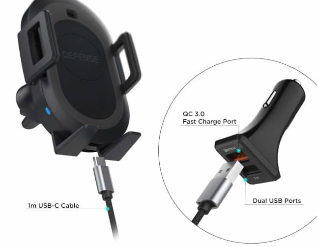 X-Doria unveils Defense Helix Car Mount with Qi wireless charging for ...