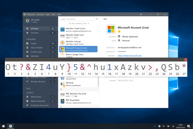 1password windows hello