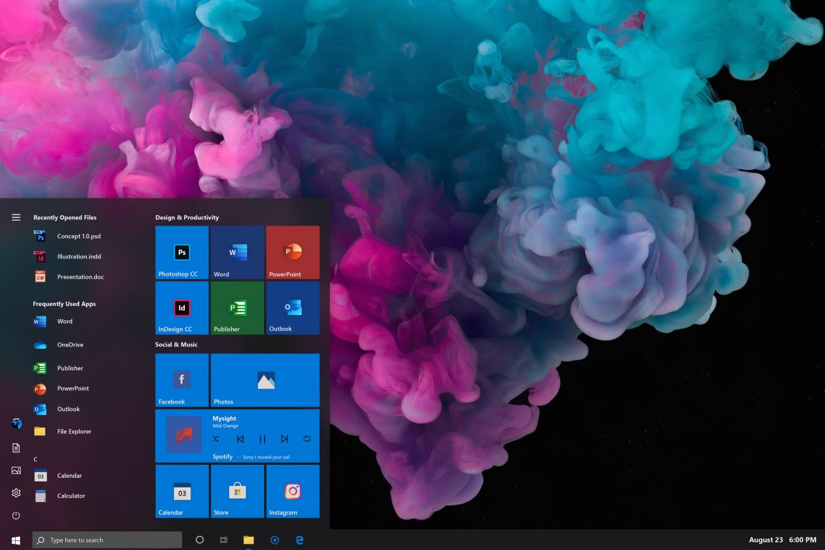 This Redesigned Windows 10 Start Menu Is A Big Improvement