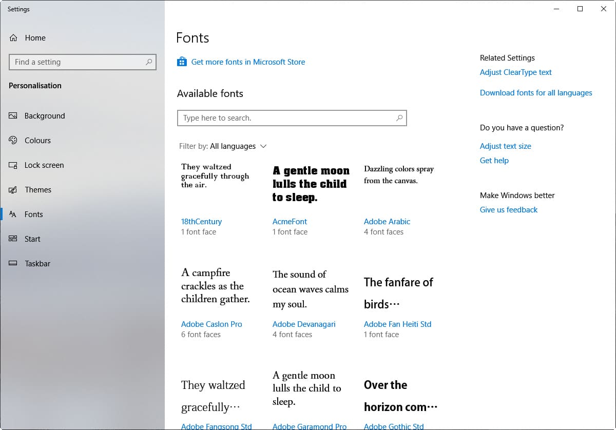 How To Change The Default Windows 10 Font Betanews