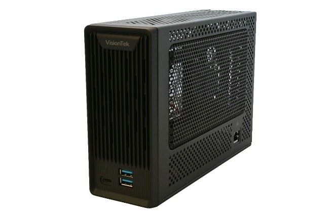 photo of VisionTek launches Thunderbolt 3 Mini eGFX enclosure -- add a desktop graphics card to your laptop image