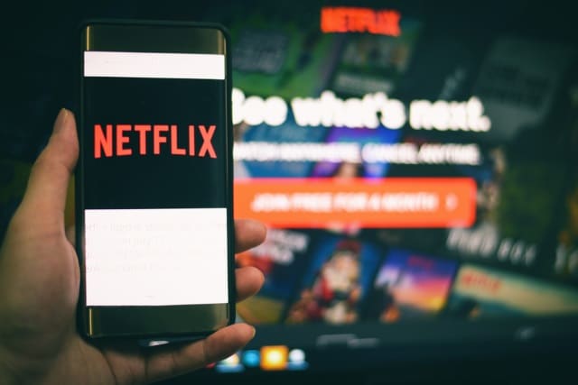 Netflix on smartphone