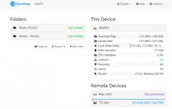 solidot syncthing retroshare