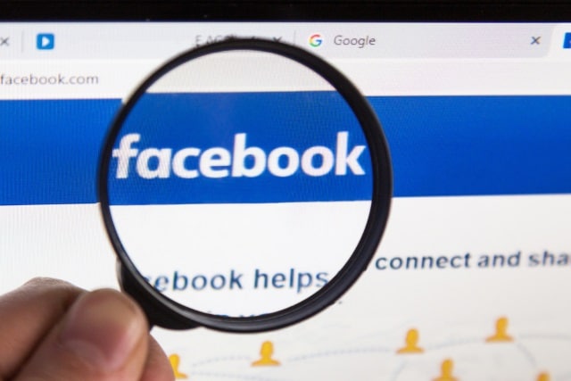 Facebook magnifying glass