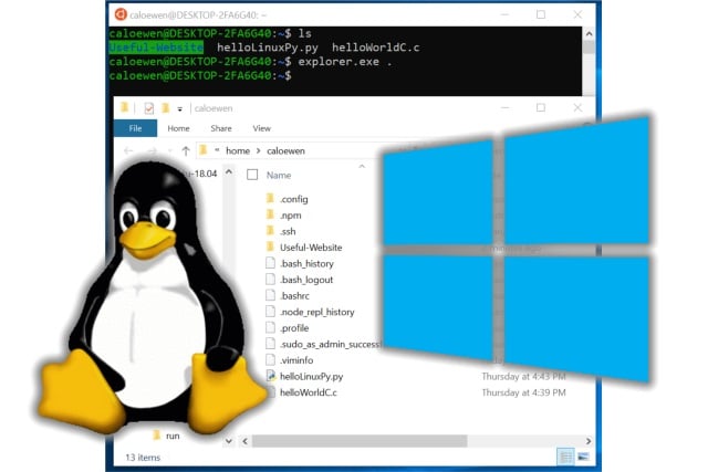Access Linux files from Windows 10