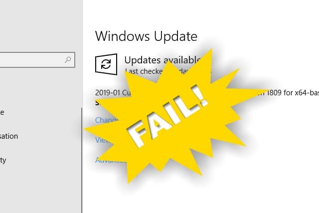 Windows Update fail