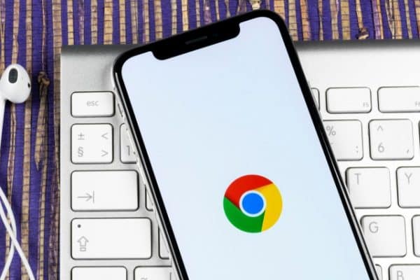 Ikon Google Chrome di ponsel