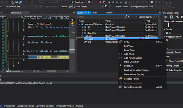 Visual studio 2019 html