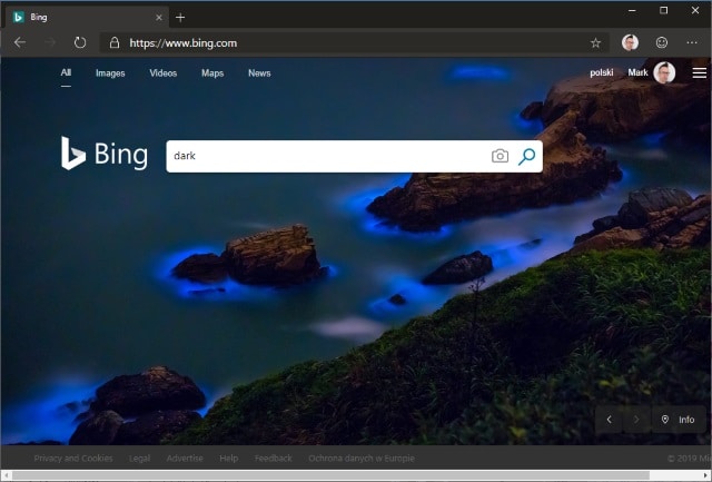 Microsoft Edge dark mode