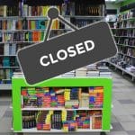 Closed bookshop