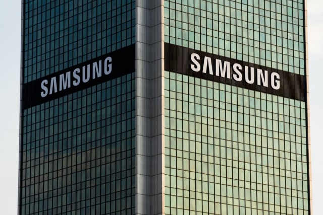 Two Samsung building logos