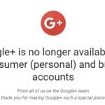 Google+ closure