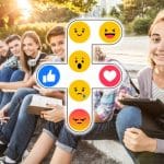 Facebook reactions and teenagers