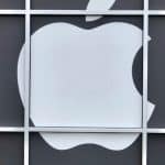 Apple logo in squares