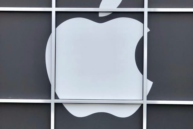 Apple logo in squares