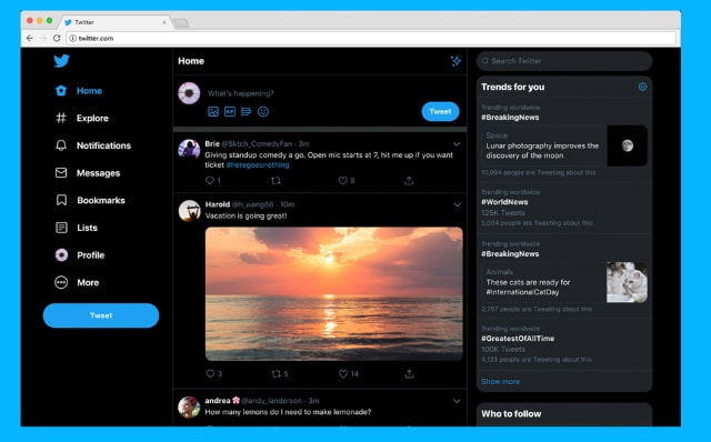 Twitter redesign 2019