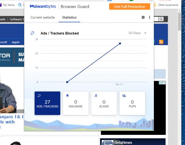 malwarebytes browser guard has stopped working