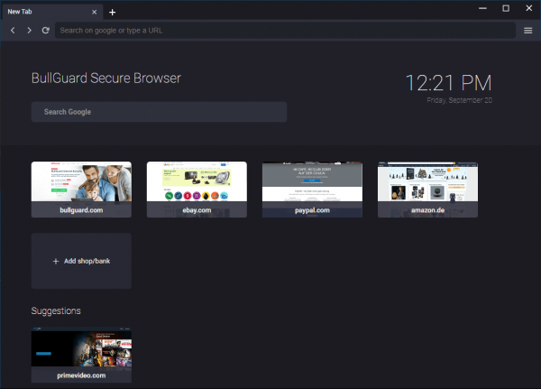 BullGuard Secure Browser