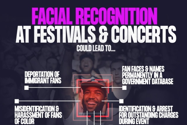 Fight For the Future -- Ban Facial Recognition at Live Shows