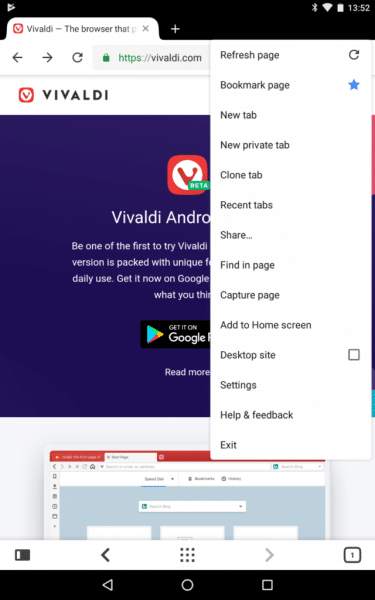 VivaldiVivaldi instal the new for android