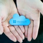 Microsoft cloud in hands