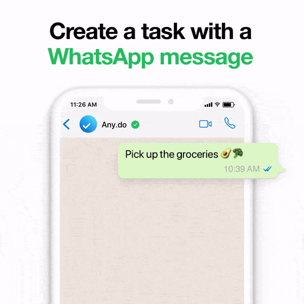 WhatsApp Any.do demo