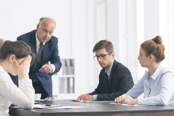 Uncomfortable board meeting