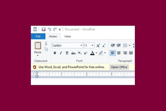 where is wordpad on windows 10