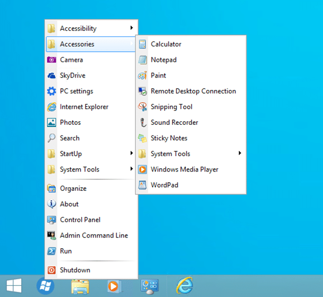 classic start menu windows 10 xp