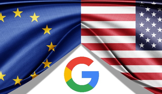 EU and US flags
