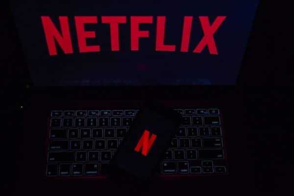 Netflix on laptop and mobile