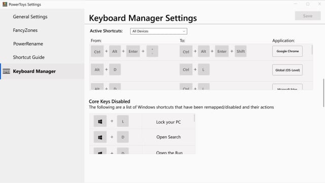 Keyboard Shortcut Manager PowerToy
