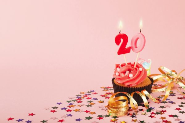 Kuchen zum 20. Geburtstag