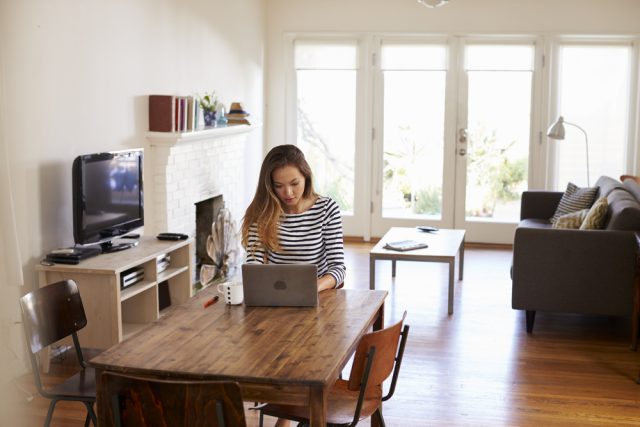 working from home